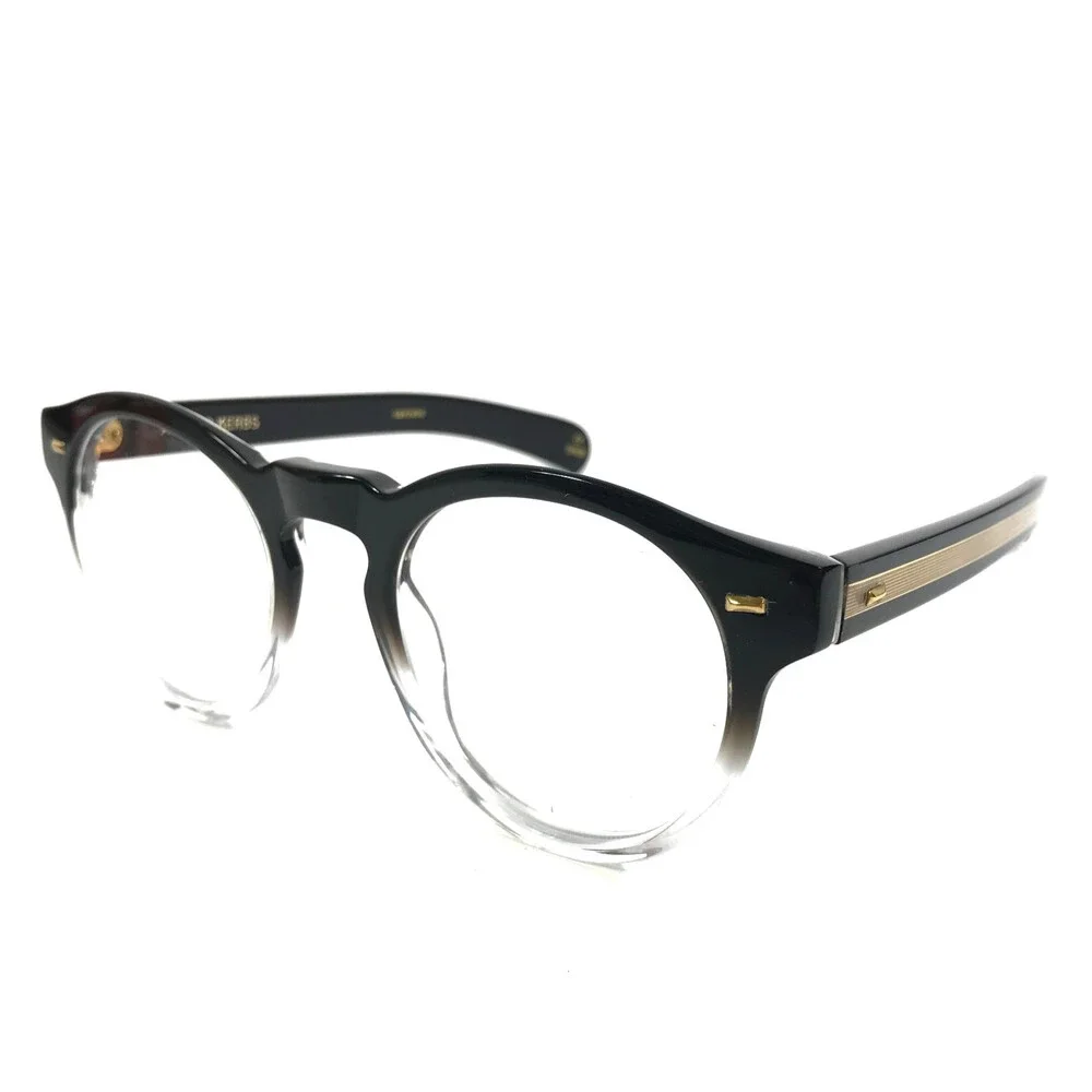 Alfred Kerbs Eyeglasses Frames ALICE BK Black Gradient Round Full Rim 51-23-150